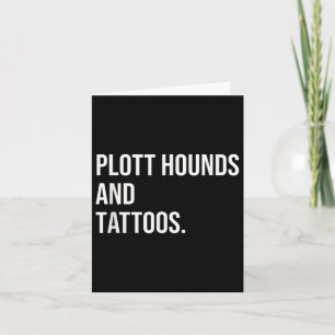 Plott Hounds en tatoeages Plotthound eigenaar hond Kaart