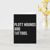 Plott Hounds en tatoeages Plotthound eigenaar hond Kaart (Gele Bloem)