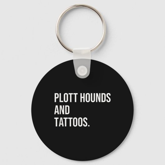 Plott Hounds en Tattoos Plotthound Eigenaar Dog In Sleutelhanger (Voorkant)