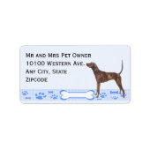 Plott op Blue Gingham Etiket (Voorkant)