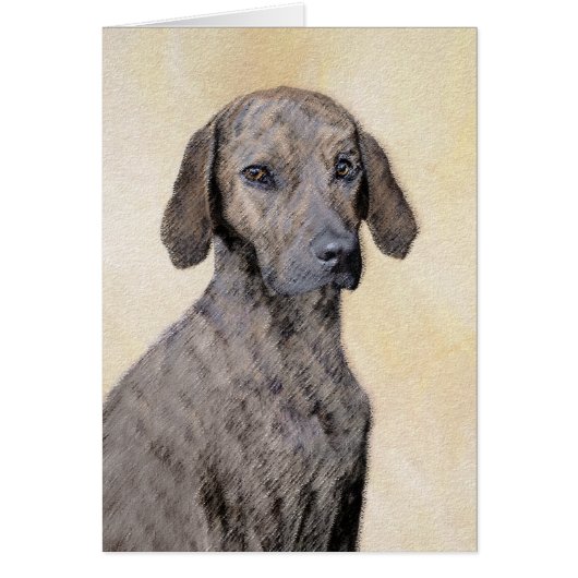 Plott Painting - Cute Original Dog Art (Voorkant)
