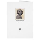Plott Painting - Cute Original Dog Art (Achterkant)