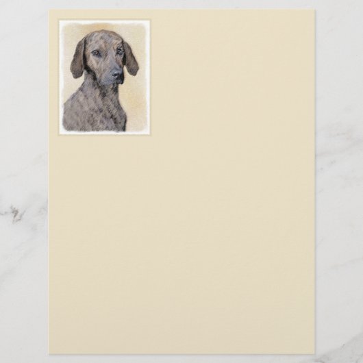 Plott Painting - Cute Original Dog Art (Voorkant)