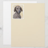 Plott Painting - Cute Original Dog Art (Voorkant / Achterkant)