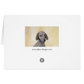 Plott Painting - Cute Original Dog Art (Achterkant Horizontaal)