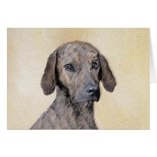 Plott Painting - Cute Original Dog Art (Voorkant Horizontaal)