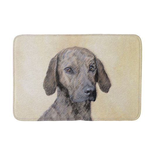 Plott Painting - Cute Original Dog Art Badmat (Voorkant)