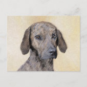 Plott Painting - Cute Original Dog Art Briefkaart (Voorkant)