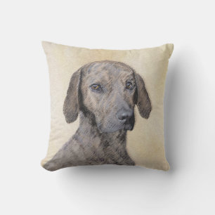 Plott Painting - Cute Original Dog Art Buitenkussen