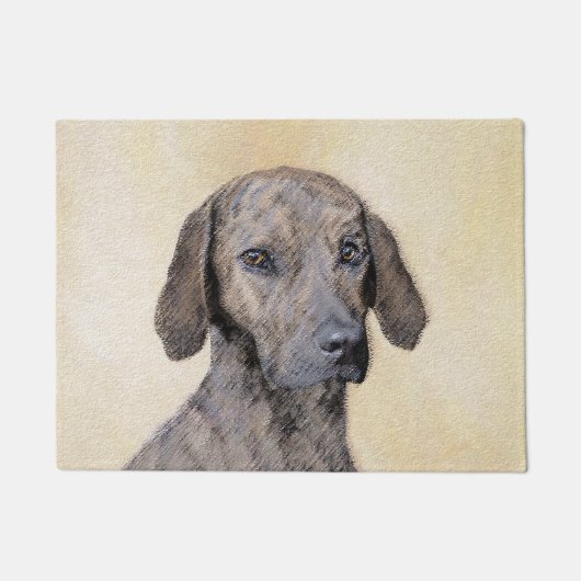 Plott Painting - Cute Original Dog Art Deurmat (Voorkant)