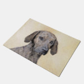 Plott Painting - Cute Original Dog Art Deurmat (Schuin)