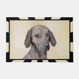 Plott Painting - Cute Original Dog Art Deurmat