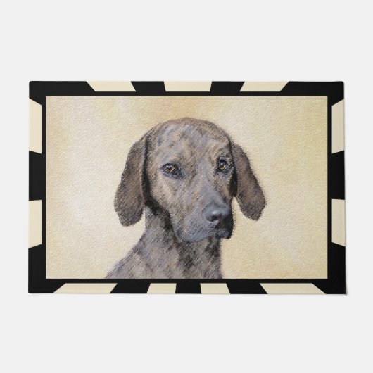 Plott Painting - Cute Original Dog Art Deurmat (Voorkant)