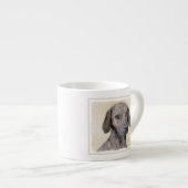 Plott Painting - Cute Original Dog Art Espresso Kop (Voorkant rechts)