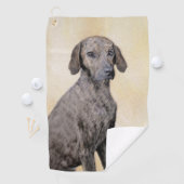 Plott Painting - Cute Original Dog Art Golfhanddoek (Insitu)
