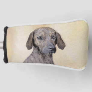 Plott Painting - Cute Original Dog Art Golfheadcover