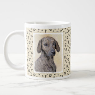 Plott Painting - Cute Original Dog Art Grote Koffiekop
