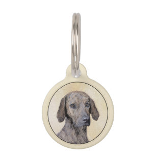 Plott Painting - Cute Original Dog Art Huisdierpenning