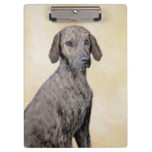 Plott Painting - Cute Original Dog Art Klembord
