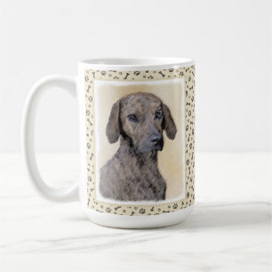 Plott Painting - Cute Original Dog Art Koffiemok