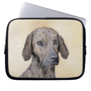 Plott Painting - Cute Original Dog Art Laptop Sleeve