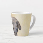Plott Painting - Cute Original Dog Art Latte Mok (Rechterhoek)