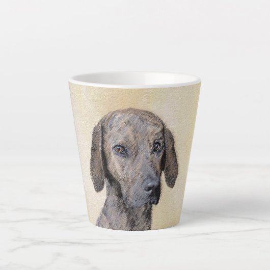 Plott Painting - Cute Original Dog Art Latte Mok (Voorkant)