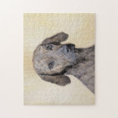 Plott Painting - Cute Original Dog Art Legpuzzel (Verticaal)