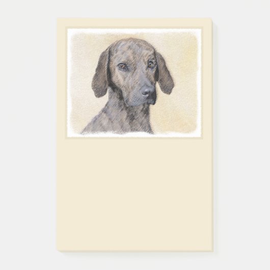Plott Painting - Cute Original Dog Art Post-it® Notes (Voorkant)