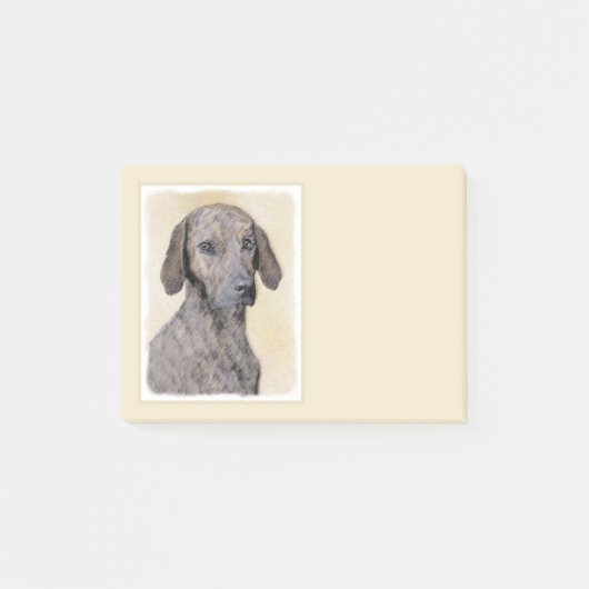 Plott Painting - Cute Original Dog Art Post-it® Notes (Voorkant)