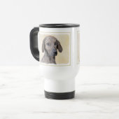 Plott Painting - Cute Original Dog Art Reisbeker (Voorkant links)