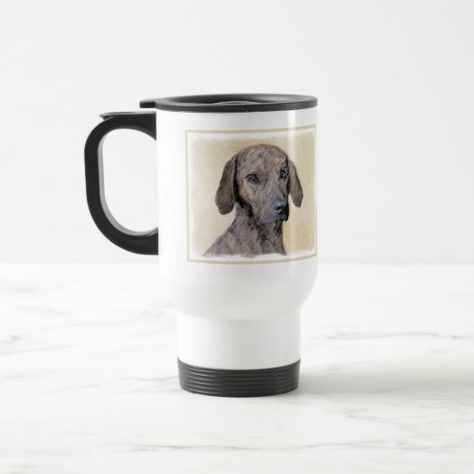 Plott Painting - Cute Original Dog Art Reisbeker (Links)