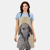Plott Painting - Cute Original Dog Art Schort (Gedragen)
