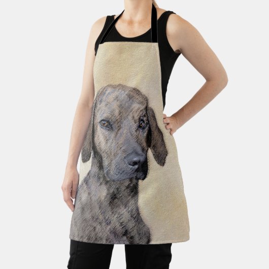 Plott Painting - Cute Original Dog Art Schort (Insitu)