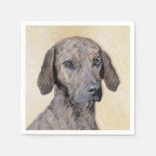 Plott Painting - Cute Original Dog Art Servet