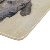 Plott Painting - Cute Original Dog Art Snijplank (Hoek)