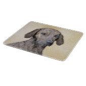 Plott Painting - Cute Original Dog Art Snijplank (Hoek)