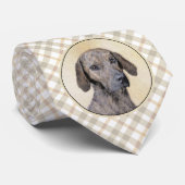 Plott Painting - Cute Original Dog Art Stropdas (Opgerold)