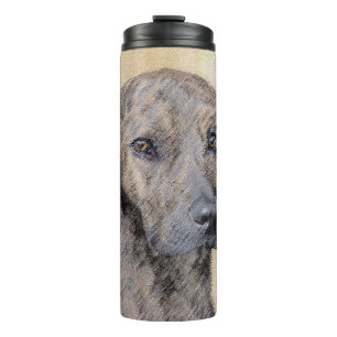 Plott Painting - Cute Original Dog Art Thermosbeker