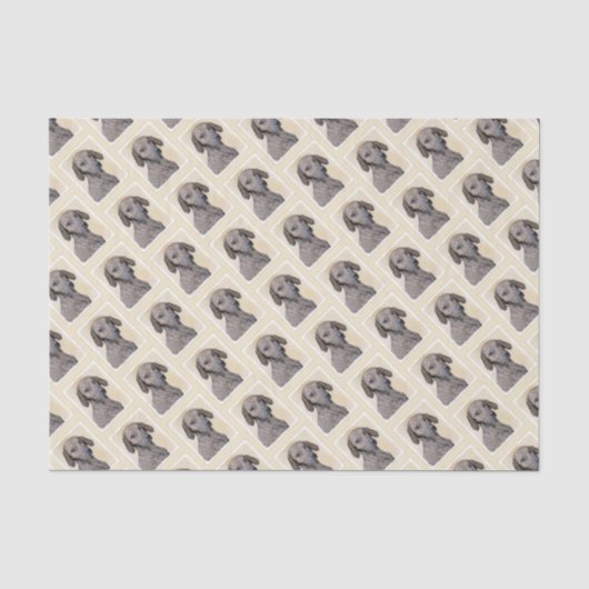Plott Painting - Cute Original Dog Art Tissuepapier (Voorkant)