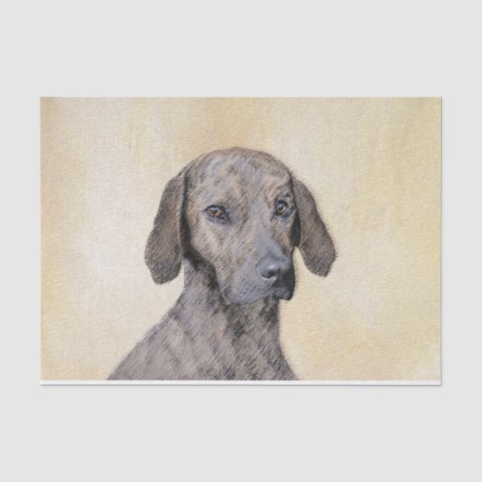 Plott Painting - Cute Original Dog Art Tissuepapier (Voorkant)