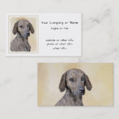 Plott Painting - Cute Original Dog Art Visitekaartje (Voorkant / Achterkant)