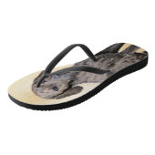 Plott Schilderij - Cute Originele Hond Kunst Teenslippers (Schuin)