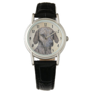 Plott-schilderij - Mooie originele honden kunst Horloge