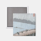 Plotte douche over Shin-Ohashi Bridge en Magneet (Voorkant / Achterkant)