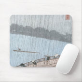 Plotte douche over Shin-Ohashi Bridge en Muismat (Met muis)