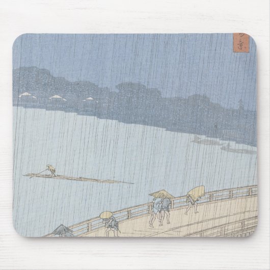 Plotte douwer op de Ohashi-brug in Ataka Muismat (Voorkant)
