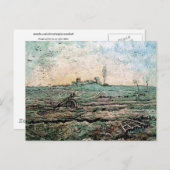 Plough and Harrow (Millet), Van Gogh Fine Art Briefkaart (Voorkant / Achterkant)