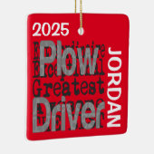 Plough Driver Extraordinaire CUSTOM Keramisch Ornament (Rechts)