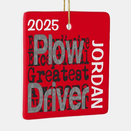 Plough Driver Extraordinaire CUSTOM Keramisch Ornament (Rechts)